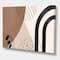 Designart - Abstract Shapes in Terracotta and Ivory Shapes I - Modern Canvas Wall Art Print
